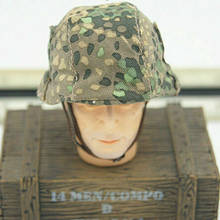 Casco de camuflaje de 1/6 ° uniforme, sombrero de pescador, accesorios de muñeca soldado de la Wii, ajuste de figura de acción de 12" 2024 - compra barato