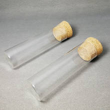 Tubo de ensaio de vidro transparente com fundo chato, 3 pçs, 5 pçs, 10 pçs, 45x150mm, fundo plano, rolha, veículos de vidro 2024 - compre barato