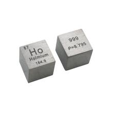 Cubo de 10mm de tabla periódica con elemento tallado Ho 99.9% g de Metal de tierra rara de Holmium de alta pureza 8,88 2023 - compra barato