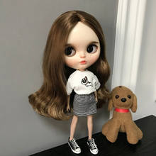 2Pcs/set Casual Doll’s Blyth Clothes Cartoon T-shirt+Skirt for blyth,ob24,barbies,Pullip 1/6 Doll Accessories Clothing 2024 - buy cheap