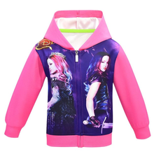 Teen Girls Hoodies Descendants 3 Mal Audrey Evie Hooded Jacket Coat 3D Printed Halloween Party Kids Cosplay Costume Outerwear 2024 - buy cheap