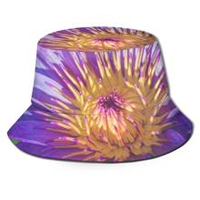 CINESSD-sombreros de pescador para mujer y hombre, gorros de pescador a la moda, de verano, flor púrpura 2024 - compra barato