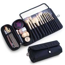 New Travel Organizer Cosmetic bag Makeup Brush Bag Multifunction Make Up Brushes Protector Coffin Makeup Tools Rolling Pouch 2024 - buy cheap