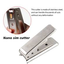 Mini cortador de tarjeta Micro SIM de acero inoxidable, herramientas de modificación Manual duraderas para Teléfono Móvil, 1 unidad 2024 - compra barato
