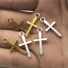 30 Uds. De colgante de cruz de Jesús Cristiano para la fabricación de joyas DIY, pulsera hecha a mano, collar, colgante, material de accesorio 2024 - compra barato