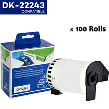 100Rolls DK-22243 Compatible for Brother Labels DK 22243 DK 2243 DK 243 Continuous Labels for QL570 QL700 2024 - buy cheap