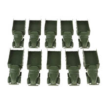 10pcs Diecast Plastic Green WWII Armored Vehicles Model Truck Toys Model DIY 2024 - buy cheap