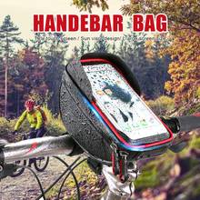 WILD MAN Bicycle Bags Rainproof Bike Handlebar Bag Mtb Frame Bag 6 inch Mobile Phone Case Cycling Top Tube Bag Accessories 2024 - buy cheap