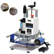 Pneumatic Bronzing Machine Small Hot Press Machine Leather Business Card Hot Stamping ABS PlasticPVC Membrane Pressure Mark Tool 2024 - buy cheap