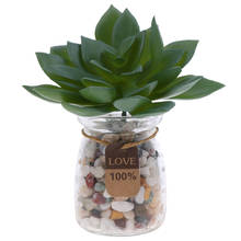 Искусственные влагозапасающие растения Снежный Лотос эчеверия цветок композиция зеленый 2024 - купить недорого