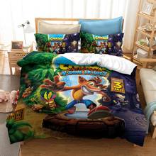 Cartoon Crash Bandicoot 3d Luxury Bedding Set Duvet Cover Set Pillowcase Europe/USA/Australia Twin Full Queen King Bedchothes 2024 - buy cheap