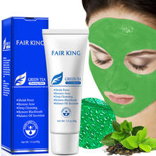 40g té verde espinillas mascarilla cuidado de la piel eliminar la nariz con acné limpieza profunda de poros tira mascarilla humectante 2024 - compra barato