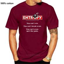 Printed Men T Shirt Cotton tshirt Entropy O-Neck Short-Sleeve Women T-Shirt 2024 - buy cheap