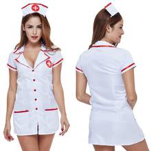 Costume apparel Women Dress Adult Sexy Nurse Doctor Maid Costume Dress Outfit Role Play Cosplay Uniform Dresses 2024 - buy cheap