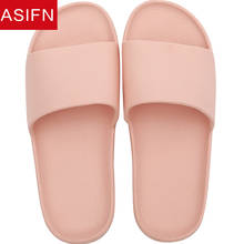 ASIFN-Zapatillas de baño para mujer y hombre, chanclas antideslizantes simples para el hogar, casa y pareja, sandalias de verano 2024 - compra barato