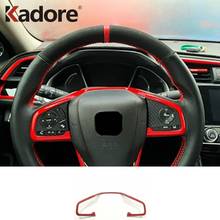 For Honda Civic Sedan For Honda CRV 2016 2017 2018 2019 Car Steering Wheel Protective Cover Trim Sticker Interior Accessories 2024 - buy cheap