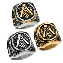 Мужские серебряные овальные масоны Тамплиер масонское кольцо мужские ювелирные изделия 2024 - купить недорого