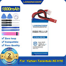 100% original losoncoer 1800mah bateria para yizhan tarântula x6 h16 rc zangão quadcopter 2s para wltoys v666 v262 v323 2024 - compre barato