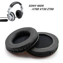 Almohadillas de cuero para auriculares, recambio de almohadillas de esponja para SONY MDR-V700 V730 Z700, 90mm, 1 par 2024 - compra barato