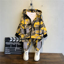 2021 New Fashion Set (Coat+ Pant) Korean Version Of The Children's Boys Girls Spring Autumn Two-piece Children's ClothesCamoufla 2024 - buy cheap