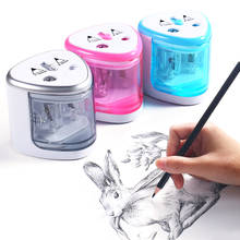 Electric Auto Pencil Sharpener School Sharpener Stationery Pencils and Colored Pencils Battery Charge Powered 2024 - buy cheap