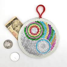 DIY Special Shaped Diamond Painting Wallet Bag Mandala Flower Pattern Coin Purse Keychain Pendants Purse Decor Embroidery 2024 - buy cheap