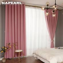 NAPEARL 1 Piece Modern Cortinas Plain Solid Color Blackout Living Room Window Panel Curtain For Door Bedrom Balcony 2024 - buy cheap