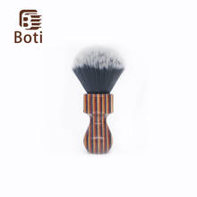 Boti Brush- Annual ring handle and Tuxedo Synthetic Hair Knot Thin Hair Whole Brush Handmade Shaving Brush Men's Beard Tool 2024 - buy cheap