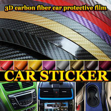 Car Sticker 3D Carbon Fiber Vinyl Car Sticker Color Change Exterior Waterproof Surround Type Decoration Outdoor Personalized 2024 - buy cheap