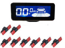 Sensor de aparcamiento Parktronic, 8 sensores, Radar de marcha atrás para automóvil, electrónica, Detector automático, Kit de Asistencia de respaldo, alarma de voz 2024 - compra barato
