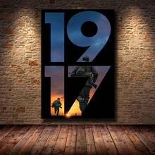Постер с изображением классического военного фильма 1917 HD, Картина на холсте, украшение для гостиной, спальни 2024 - купить недорого