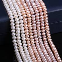 Natural Freshwater Pearl Beads High Quality 36cm Punch Loose Beads for DIY Women Elegant Necklace Bracelet Jewelry Making 7-8MM 2024 - buy cheap