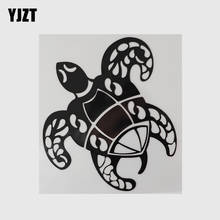 YJZT 12.7CM×14.4CM Personality Turtle Animal Black/Silver Decal Vinyl Car Stickers 13D-0921 2024 - buy cheap