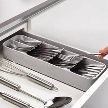 1PC Kitchen Drawerstore Organizer Tray Spoon Cutlery Box Kitchen Storage Holder Rack Kitchen Stainless Steel Fork Shelf QA 136 2024 - buy cheap