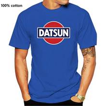 Datsun Logo Pictures Male Black T Shirt Round Collar Replica Tee T Shirt Plus Size 3xl Homme Brand-Clothing Cotton 2024 - buy cheap
