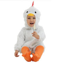 Halloween cosplay party baby plush white chicken costume cock animal clothes clothing hat 2024 - buy cheap