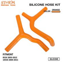 Moto Bike Orange Silicone Radiator Heater Coolant Water Hose For KTM SX85 03 04 05 06 07 08 09 10 SX105 2007 2008 2009 2010 2011 2024 - buy cheap
