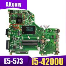 Akemy-ordenador portátil para ACER Aspire E5-573, placa base de i5-4200U, DA0ZRTMB6D0, SR170, N16V-GM-B1, DDR3 2024 - compra barato