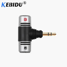 KEBIDU-Mini micrófono estéreo con conector de 3,5mm, micrófono para grabar teléfono móvil, entrevista en estudio, bolígrafo de grabación, PC y portátil 2024 - compra barato