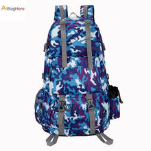 Mochila de escalada à prova d'água, 50l, alta capacidade, náilon, esportiva, bolsa para viagem, acampamento, caminhada, para homens e mulheres 2024 - compre barato