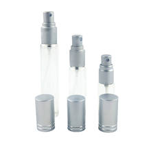 Mini botella portátil de vidrio para perfume, atomizador, pulverizador, cubierta de aluminio multicolor, 5ml, 10ml, 15ml, 300 Uds. 2024 - compra barato