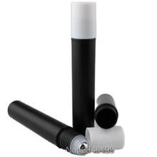 15ML Black Plastic Roll on Bottle Glass Bead Metal Steel Roller Eye Cream Bottle Cosmetics Packaging Deodorant Bottle 30Pieces 2024 - buy cheap