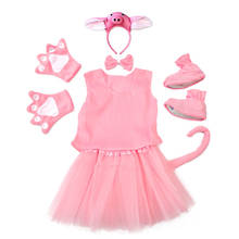 Cosume-traje de cerdo Rosa 3D para niños, vestido de tutú para niñas, pantalones para niños, disfraces de Cosplay de animales con zapatos 2024 - compra barato