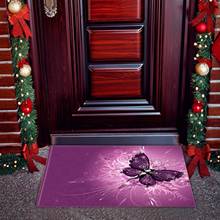 1pc Non Slip Doormat Butterfly Welcome Mat Bathroom Rug Kitchen Floor Mat For Holiday And Christmas Party Entrance Door Mat 2024 - buy cheap