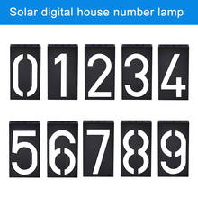 Luz LED Digital Solar para puerta, señal de dirección, placa de número de calle personalizada 2024 - compra barato
