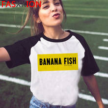 Camiseta de banana fish 2 para mujer, blusa ulzzang kawaii harajuku, ropa de calle harajuku de verano 2024 - compra barato