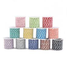 10M/Roll 100% Double Color Cotton Cord Rope Twisted Craft Macrame String Thread DIY Crafts Home Textile Wedding Decor Supplies 2024 - buy cheap
