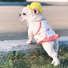 Lovely Pet Dog Dress French Bulldog Skirt Summer Clothes For Small Medium Dogs Puppy Chihuahua Yorkie Pug Clothing IBC10 2024 - buy cheap