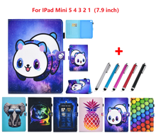 Funda For iPad Mini 5 Mini 4 3 2 1 For iPad Mini Case 7.9 inch Kawaii Panda Dog Pineapple Cool Cat Tablet Case Cover + Free Pen 2024 - buy cheap