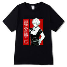 No Hero Academia Anime Oversized T Shirt Men's Clothing Streetwear My Hero Academia Bakugou Katsuki Casual Tops 2024 - buy cheap